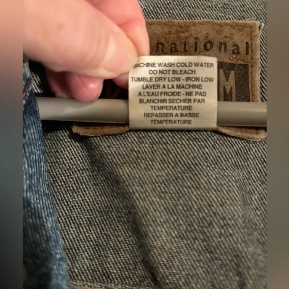 International Denim 3XL Jean Jacket with Harley Davidson patches - Picture 4 of 9